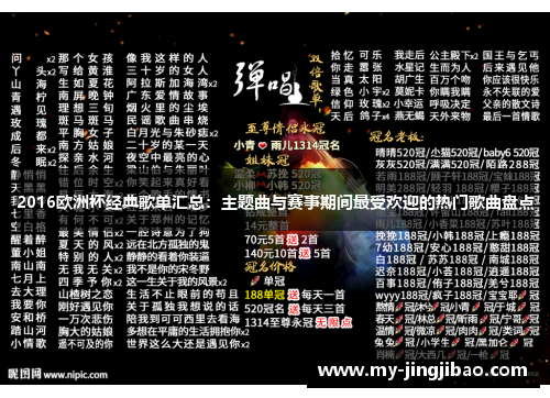 2016欧洲杯经典歌单汇总：主题曲与赛事期间最受欢迎的热门歌曲盘点
